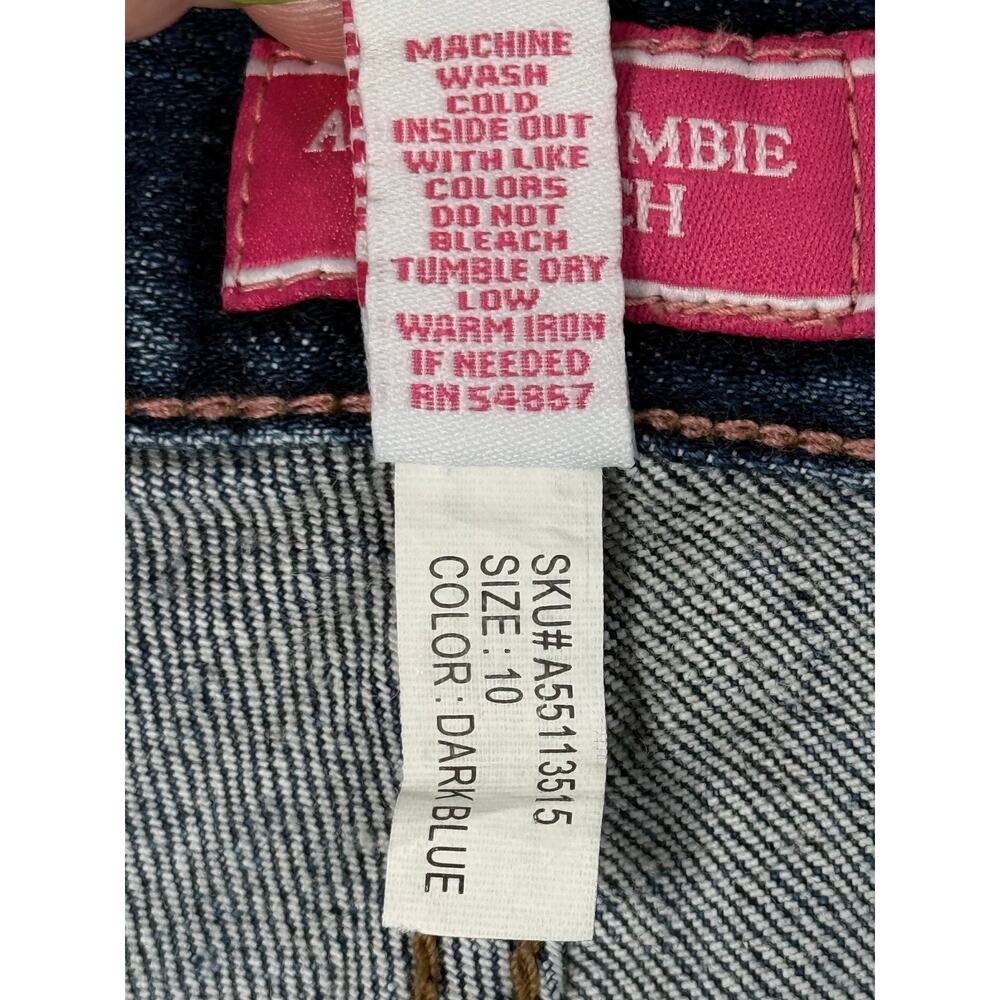 Abercrombie & Fitch Y2K Pink Piping Low Rise Bootcut Jeans 10 - Picture 3 of 9